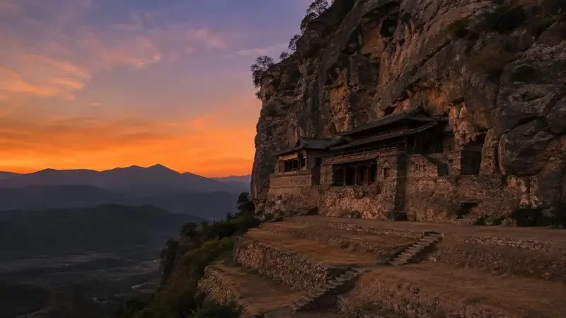 北山土楼观暮色 - 历史建筑 - 北禅寺（土楼观） 夜景城市影像封面