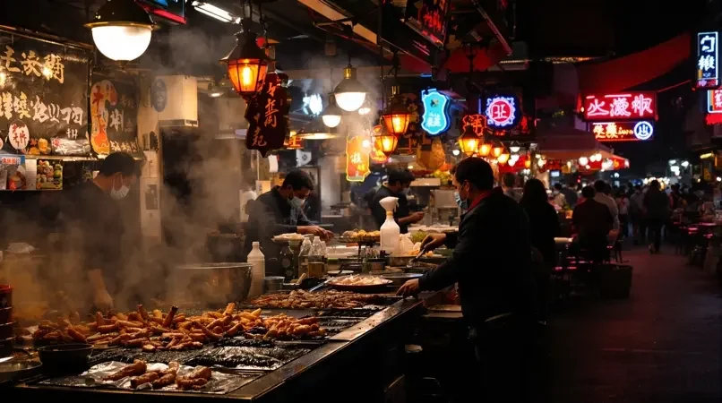 莫家街夜市烟火 - 青海美食 - 莫家街 夜景城市影像封面